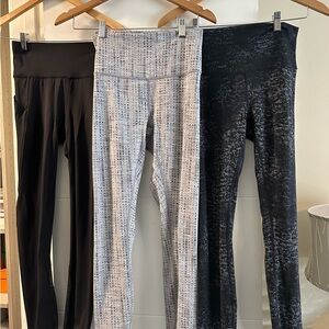 Lululemon Stylish Women's Black and Gray Leggings